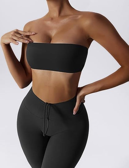 Top Deportivo Sin Tirantes Push Up – Comodidad y Sujeción Total