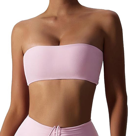 Top Deportivo Sin Tirantes Push Up – Comodidad y Sujeción Total