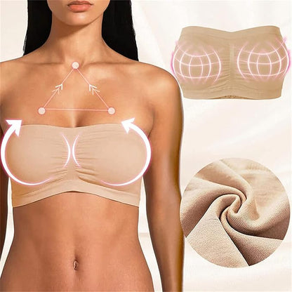 Top Invisible Moldeador Sin Tirantes – Ajuste Perfecto y Sin Marcas