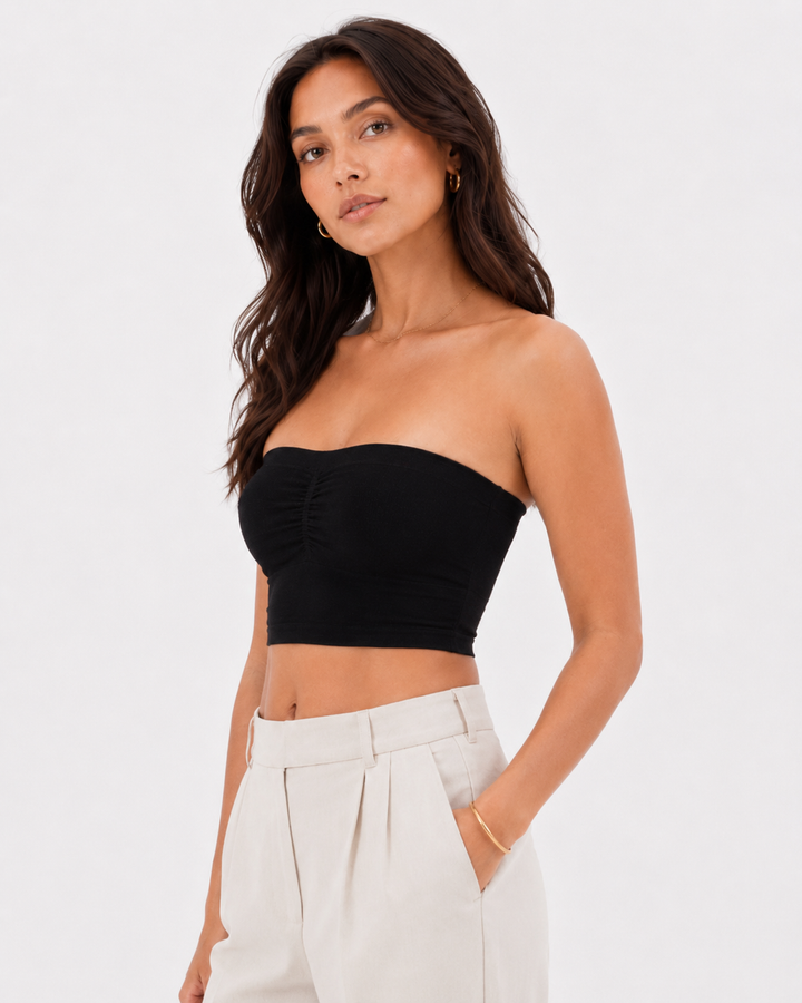 Top Invisible Moldeador Sin Tirantes – Ajuste Perfecto y Sin Marcas