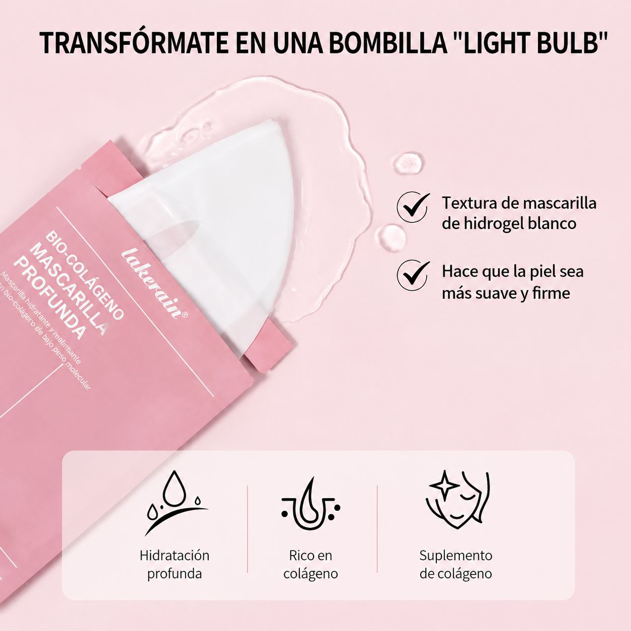 Mascarilla Facial de Biocolágeno Glow