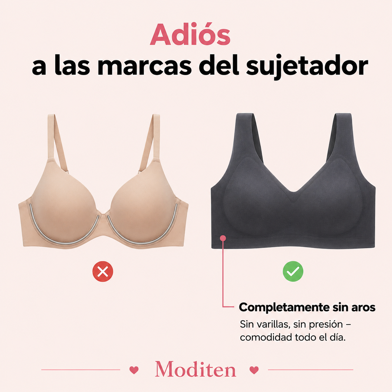Sujetador ComfortLift™ sin costuras – Moditen
