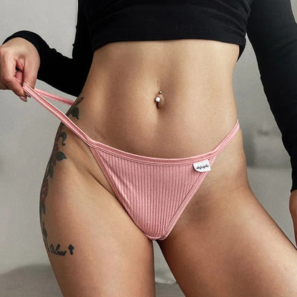 Tanga Sexy de Algodón para Mujer – Suave, Cómodo y Transpirable