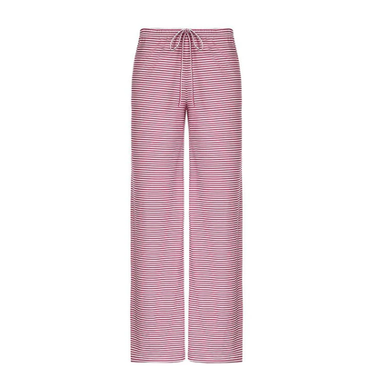 Pantalón ancho a rayas para mujer