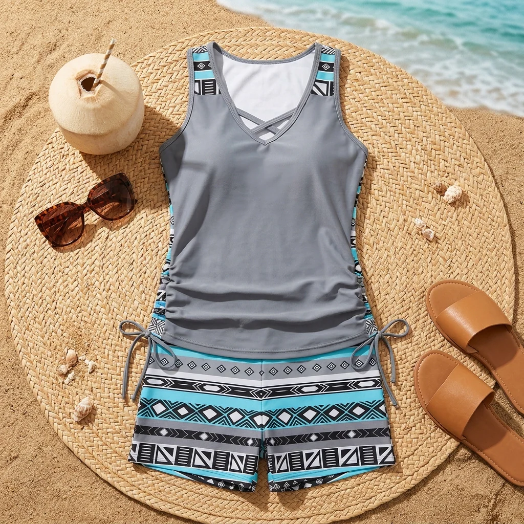 Tankini Moldeador Moditen™ con Short y Efecto Abdomen Plano