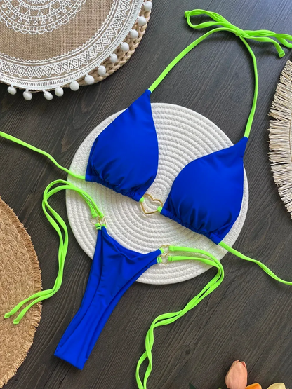Bikini Brasileño con Tiras Ajustables