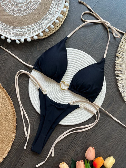 Bikini Brasileño con Tiras Ajustables