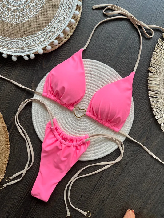 Bikini Brasileño con Tiras Ajustables